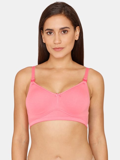 Buy Zivame Pink Non-wired Non-padded Maternity Bra for Women