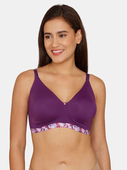 Buy Zivame Purple Cotton Full Coverage Bra for Women Online @ Tata