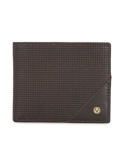 Allen Solly Brown Textured Wallet for Men