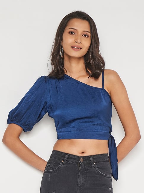 AND Blue Crop Top Price in India