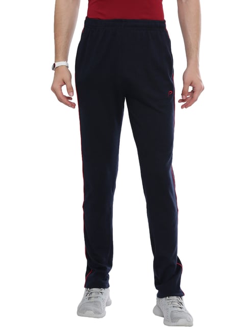 Proline Navy Cotton Regular Fit Track Pants