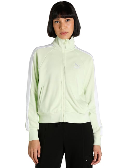 Puma T7 Iconic T7 Green Cotton Track Jacket