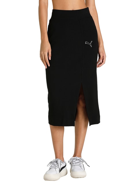 Puma HER Black Cotton Shift Skirt Price in India