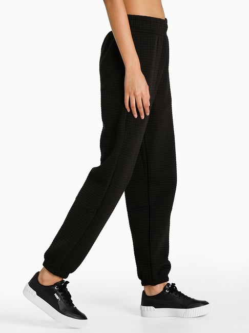 Buy Puma Black Cotton Track Pants for Women Online Tata CLiQ