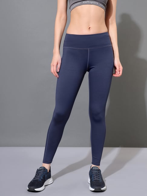 Buy cultsportone Blue Regular Fit Tights for Women's Online @ Tata CLiQ
