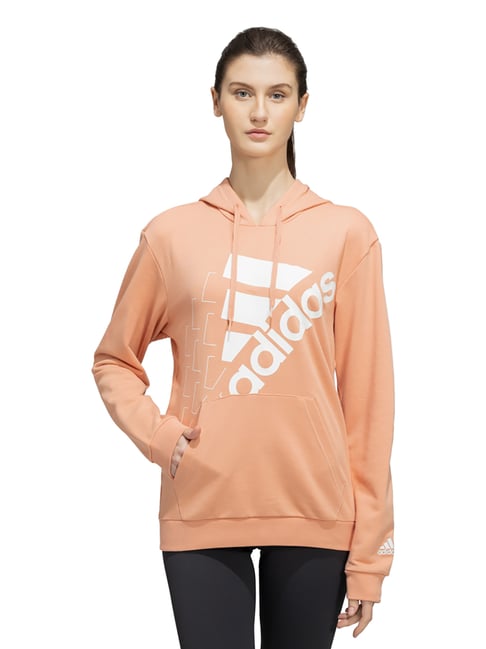 Adidas Peach W Q3 BLUV HD Sports Hoodie