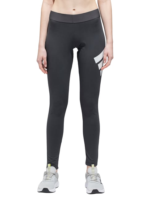 Adidas Grey Striped W FI 3B Tights-image-24
