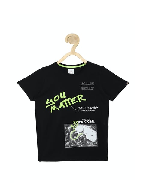 Allen Solly Junior Black Printed T-Shirt