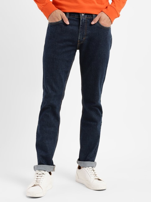 Buy Levi'S 511 Dark Blue Cotton Slim Fit Jeans for Mens Online @ Tata CLiQ