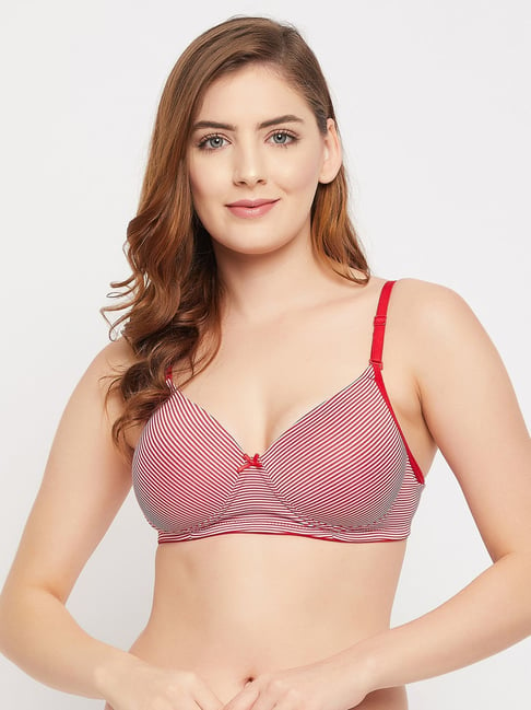 Clovia Red Non Wired Padded T-Shirt Bra Price in India