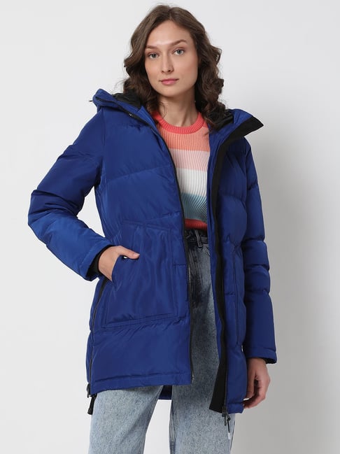Buy Vero Moda Navy Quilted Puffer Jacket for Women Online Tata CLiQ