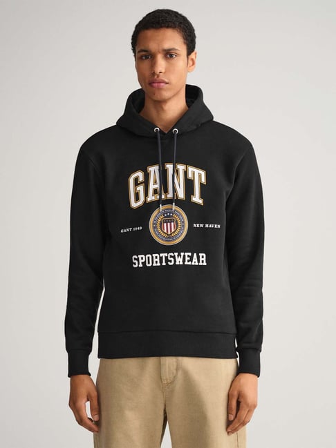 GANT Black Hooded Sweatshirt-picture-36