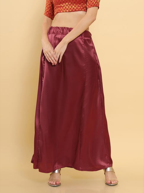 Soch Maroon Saree Shapewear-picture-45