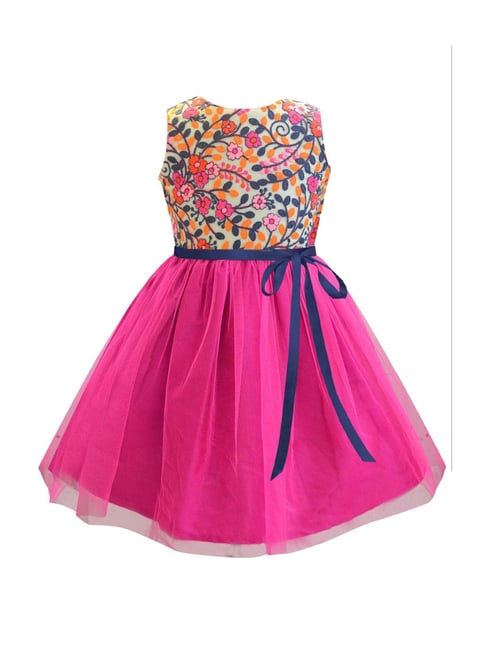 A.T.U.N. Fuchsia Embroidered Dress-picture-34