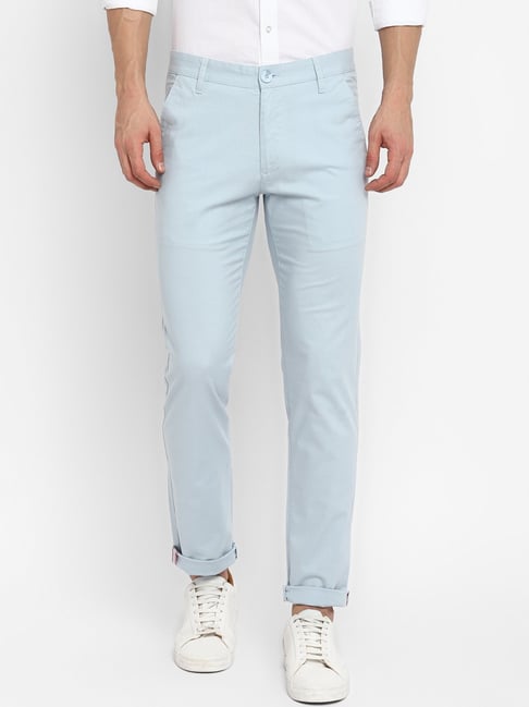 Men Light Blue Trousers, Regular Fit at Rs 465 in Bhiwani | ID:  2852058927888