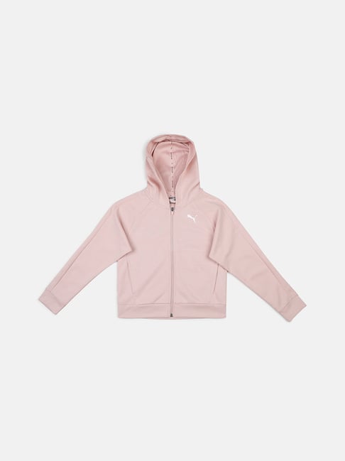 Buy Puma Kids Pink Cotton Logo Jacket for Girls Clothing Online @ Tata CLiQ