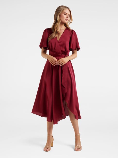 Buy Pour Moi Green Elle Knit Midi Wrap Dress from the Next UK online shop