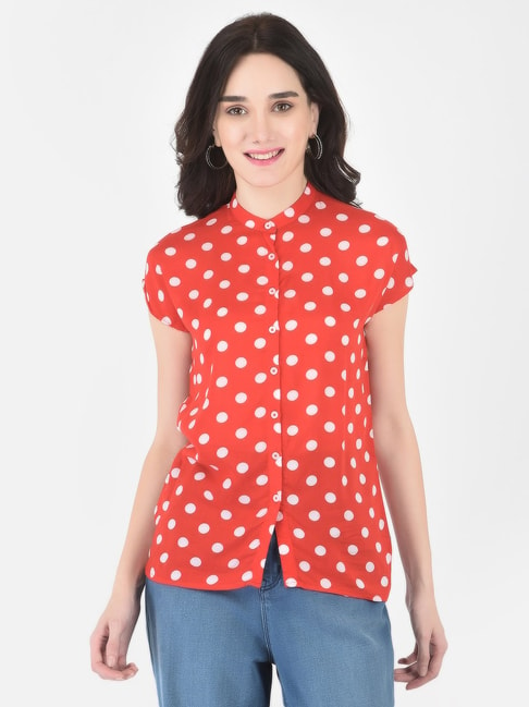 Crimsoune Club Red Polka Dot Shirt Price in India
