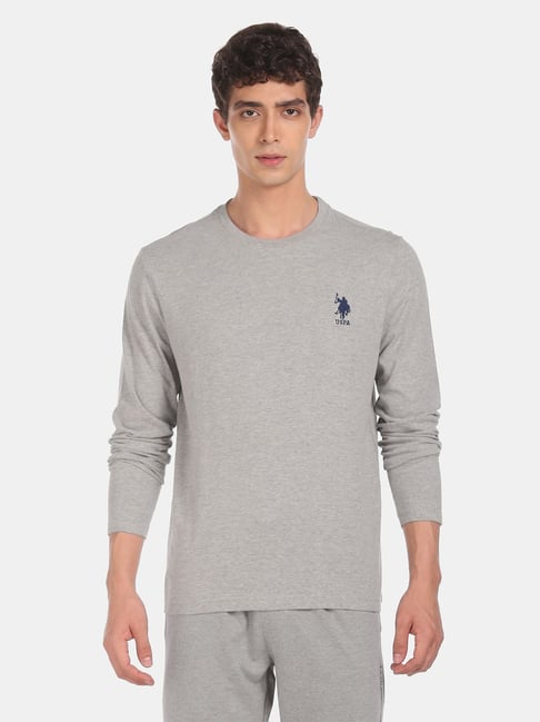 U S Polo Assn U.S. Polo Assn. Grey Crew T-Shirt