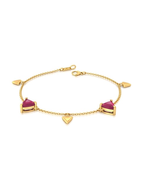 Melorra 18k Gold Sangria Twirl Bracelet for Women