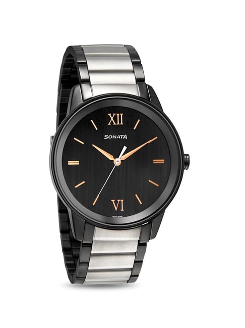 Sonata 7133KM03 Beyond Gold Analog Watch for Men