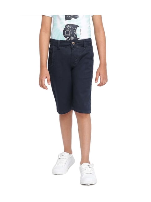 Tales & Stories Kids Navy Regular Fit Bermudas