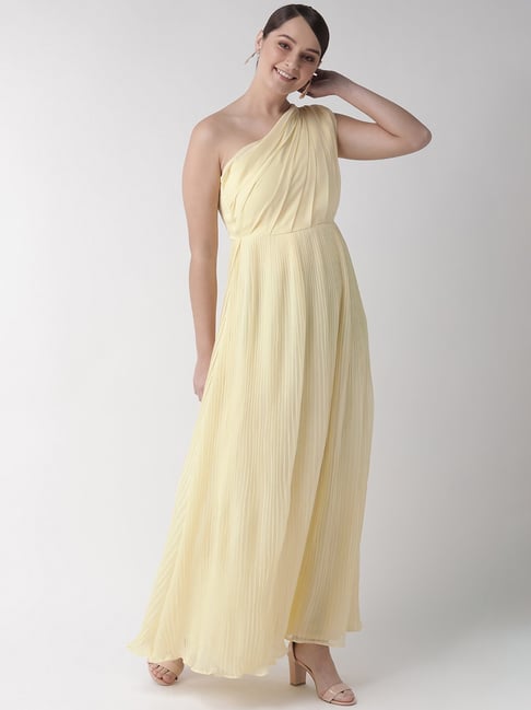 Yellow Chiffon Drop Sleeve Maxi Dress – Trendy Divva