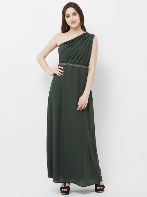 MISH Green Maxi Dress Price in India