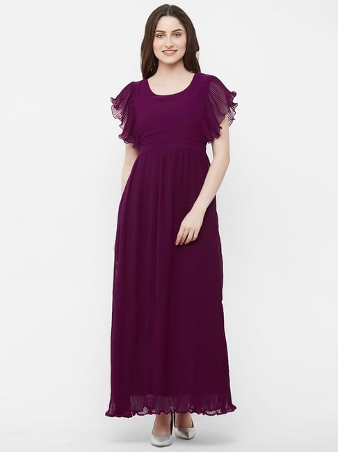 MISH Purple Maxi Dress Price in India
