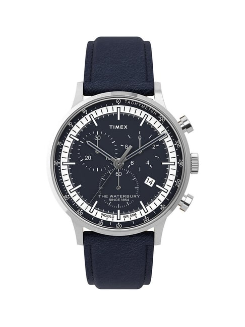 Buy Timex Waterbury Chronograph Blue Dial Men Watch TW2U04700
