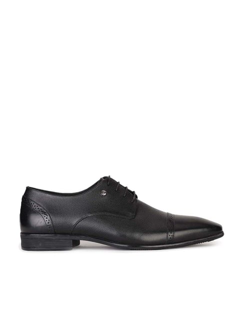 Hush Puppies by Bata Men's Black Derby Shoes