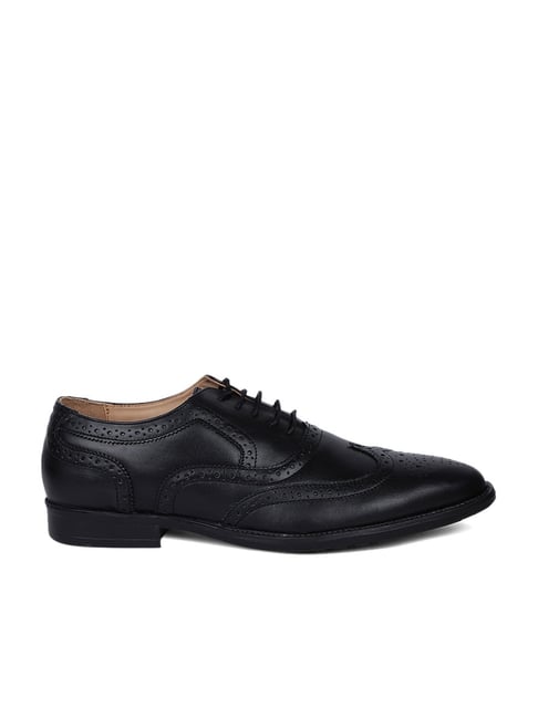 Bata Men's Black Brogue Shoes