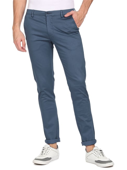 Solid Sky Blue Chinos Stretchable Trousers at Rs 949/piece in Bengaluru |  ID: 26477512230