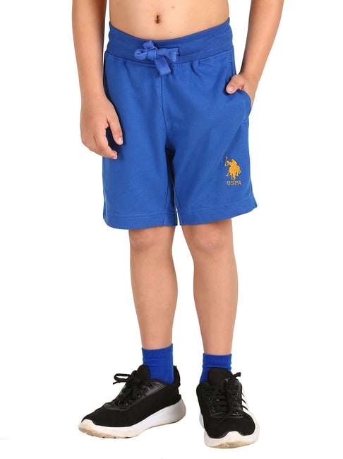 U S Polo Assn U.S. Polo Assn. Kids Blue Solid Shorts