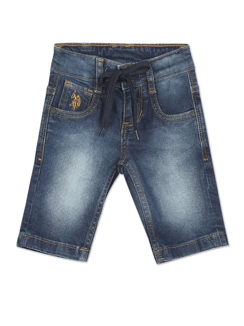 U S Polo Assn U.S. Polo Assn. Kids Blue Solid Shorts