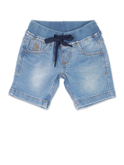 U S Polo Assn U.S. Polo Assn. Kids Blue Solid Shorts