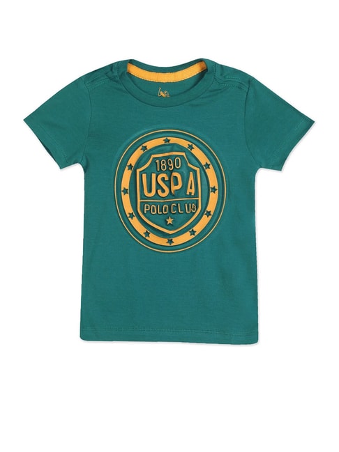U.S. Polo Assn. Kids Teal Graphic Print T-Shirt