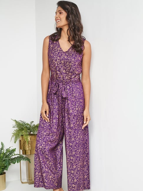 Purple store jumpsuit apparel