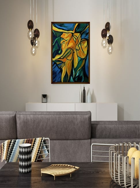 The Art House Abstract Multicolor Canvas Painting-picture-22