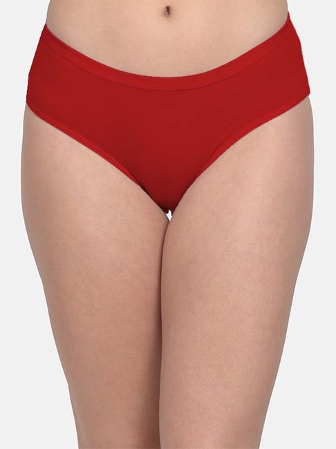 mod & shy Maroon Hipster Panty Price in India