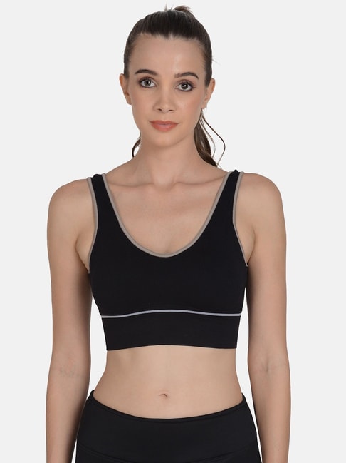 Buy mod & shy Black Removable Padded Sports Bra for Women Online @ Tata CLiQ