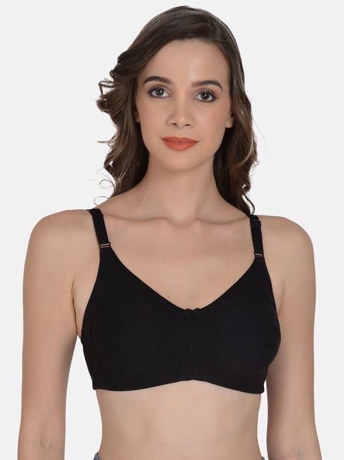 Buy Mod & Shy Black Cotton Bra & Panty Set for Women Online @ Tata