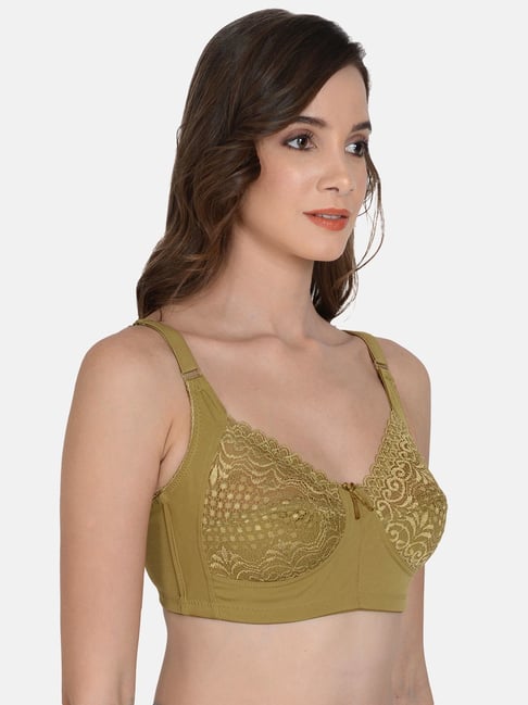 Buy mod & shy Green Lace Work Minimizer Bra for Women Online @ Tata CLiQ