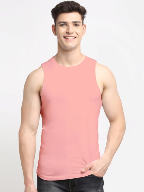 Buy Friskers Coral Cotton Slim Fit Vests for Mens Online Tata CLiQ