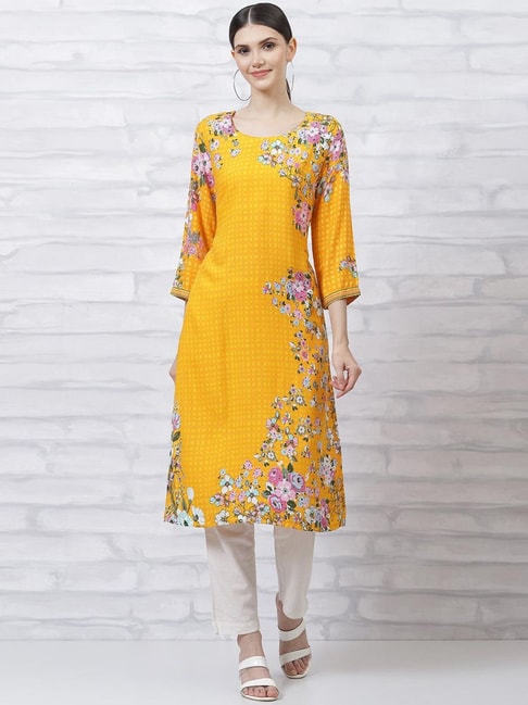 Buy Yellow Kurtas  Kurtis for Women by Rangriti Online  Ajiocom