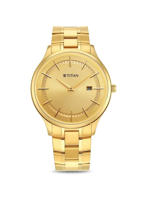 Titan gold clearance watches mens