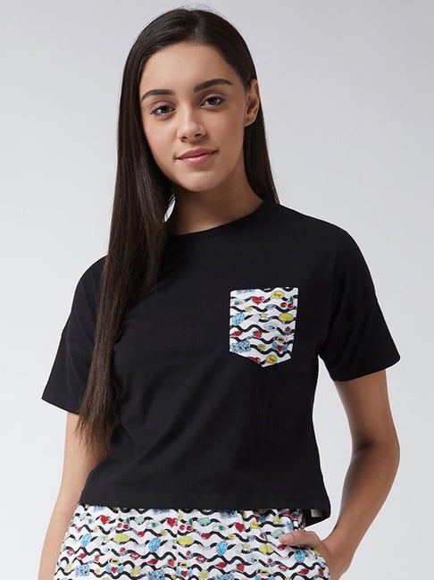 Miss Chase Black Cotton T-shirt-picture-47