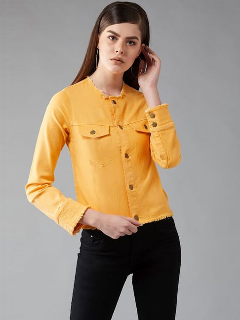 Miss Chase Yellow Cotton Jacket-picture-32