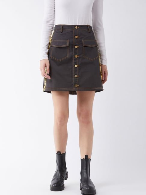 Buy MY CASUAL ESSENTIAL BLUE DENIM SKIRT for Women Online in India