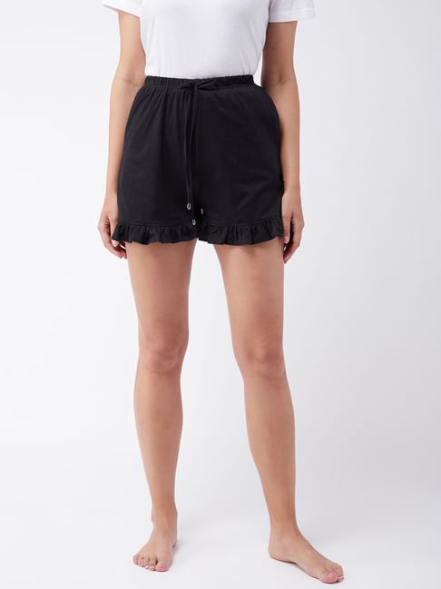 Miss Chase Black Cotton Shorts-picture-37
